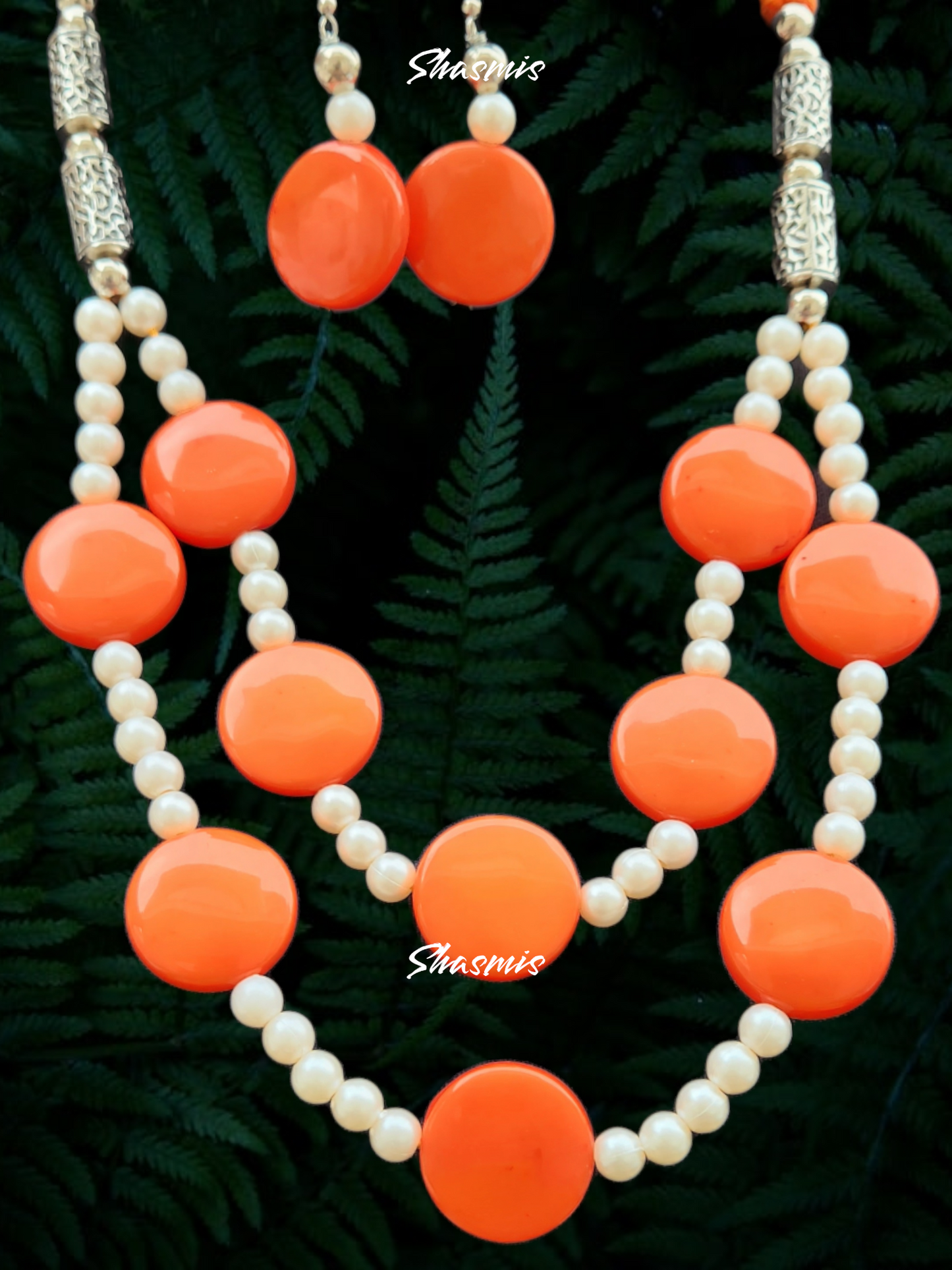 Long Color Strands Beads Tribal Boho Fashion Jewellery Necklace With Earrings