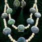 Long Color Strands Beads Tribal Boho Fashion Jewellery Necklace With Earrings