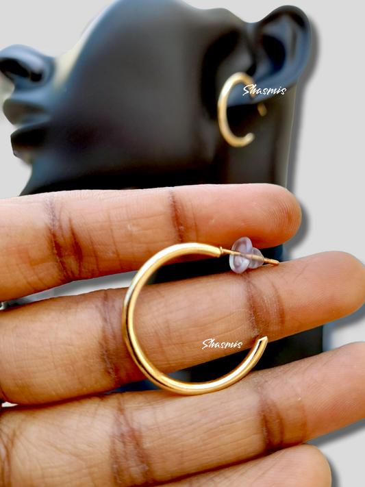 Gold Plated Hoop Earrings