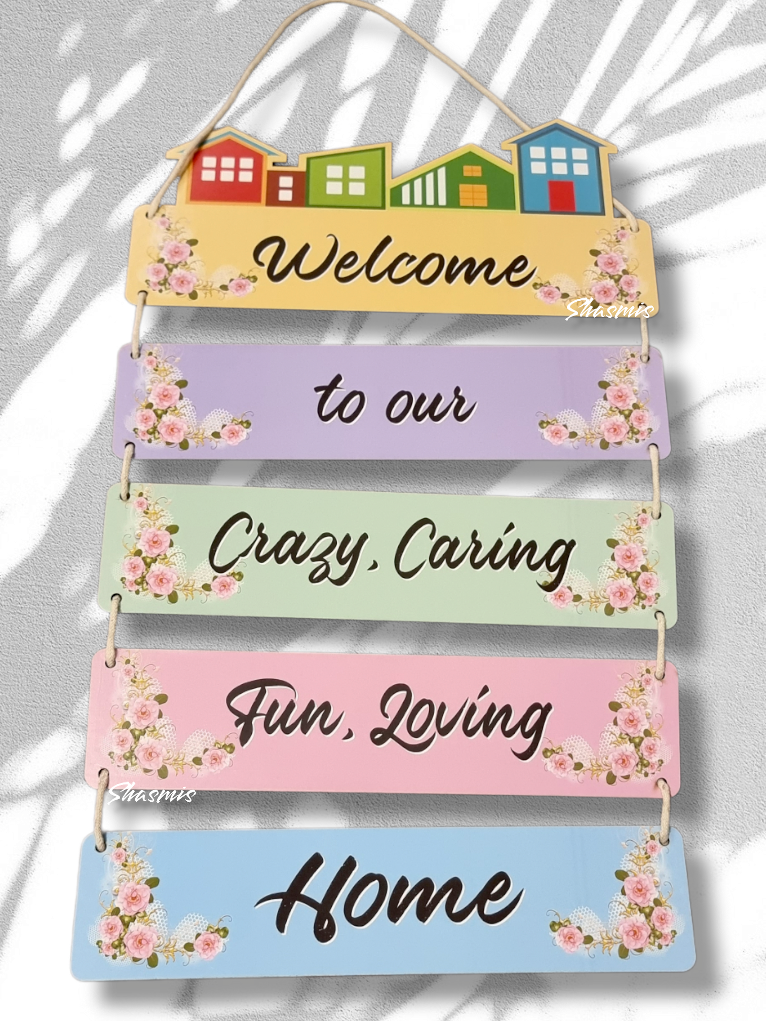 Welcom Home Wooden Wall Hanging Home Décor