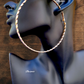 Big Golden Hoop Design Earrings