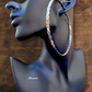 Rose Gold Plates Wide Hoop Earrings