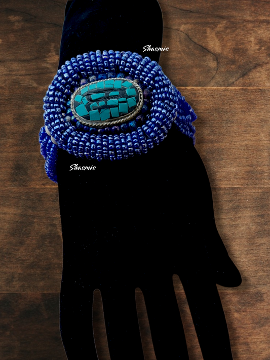 Blue Color Beads Bracelets 