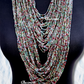 Green Shade Beads Long Layer African Necklace