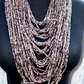 Purple Shade Beads African Long Layer Necklace