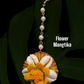 Rama Blue Stone With Golden Design Tear Drop Rings