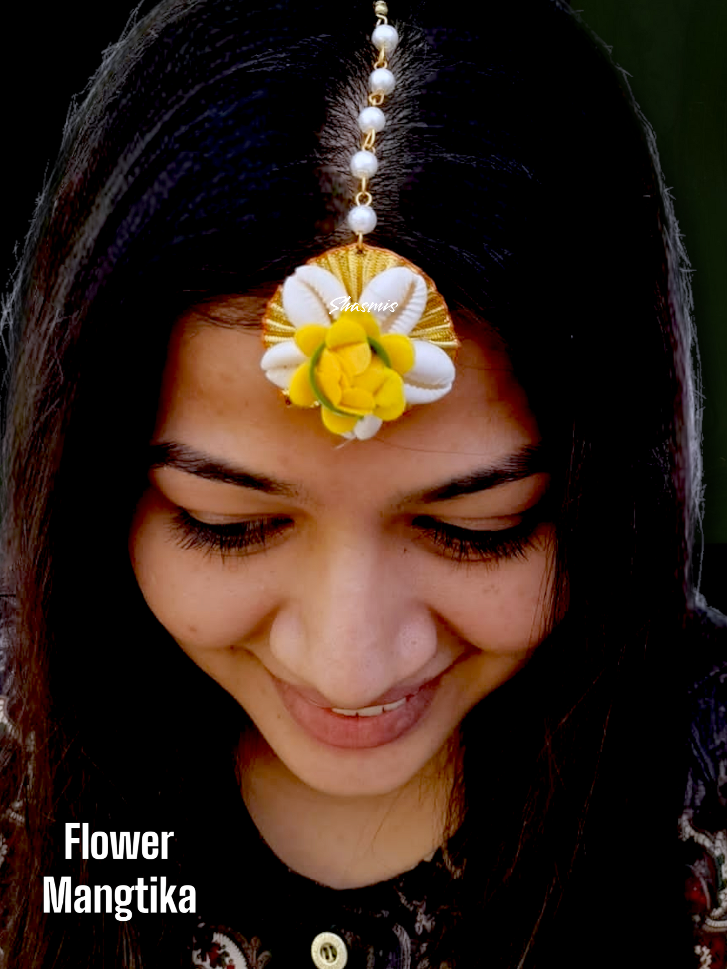 Yellow Flower With Sea Shell Mangtika