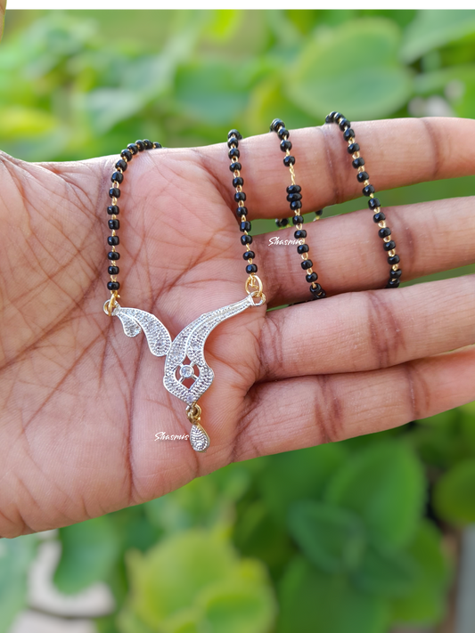 American Diamond On Drop Mangalsutra 