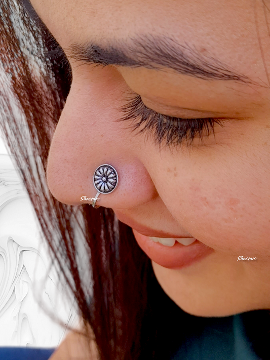 Silver Design Nosepin