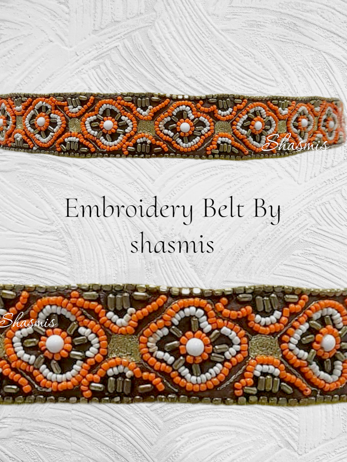 Brown Color Belt With Embroidery Work