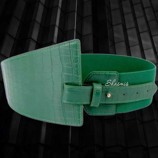 Green Colour Stretchable Elastic Belt