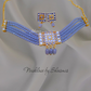 Kundan Square Design Choker With Earrings