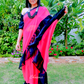 Plain Georgette Ruffle Saree