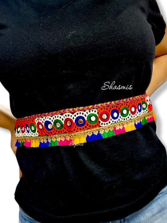 Multi Color Design Embroidery Belt