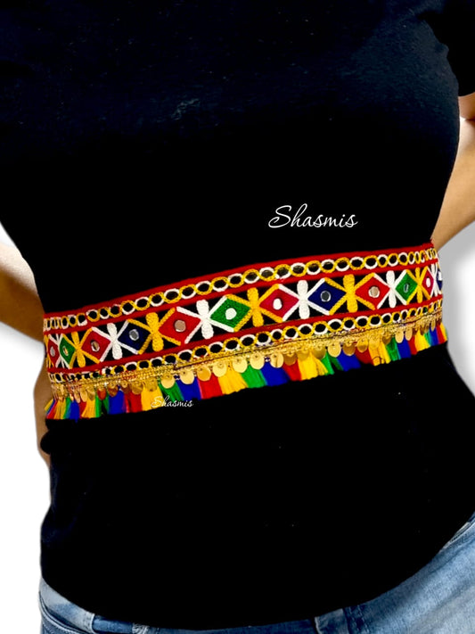 Multi Color Design Embroidery Belt