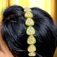 Kundan Design Gold Polish Hair Band