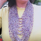 Purple Shade Beads African Long Layer Necklace