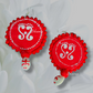 Red Color Fabric Necklace