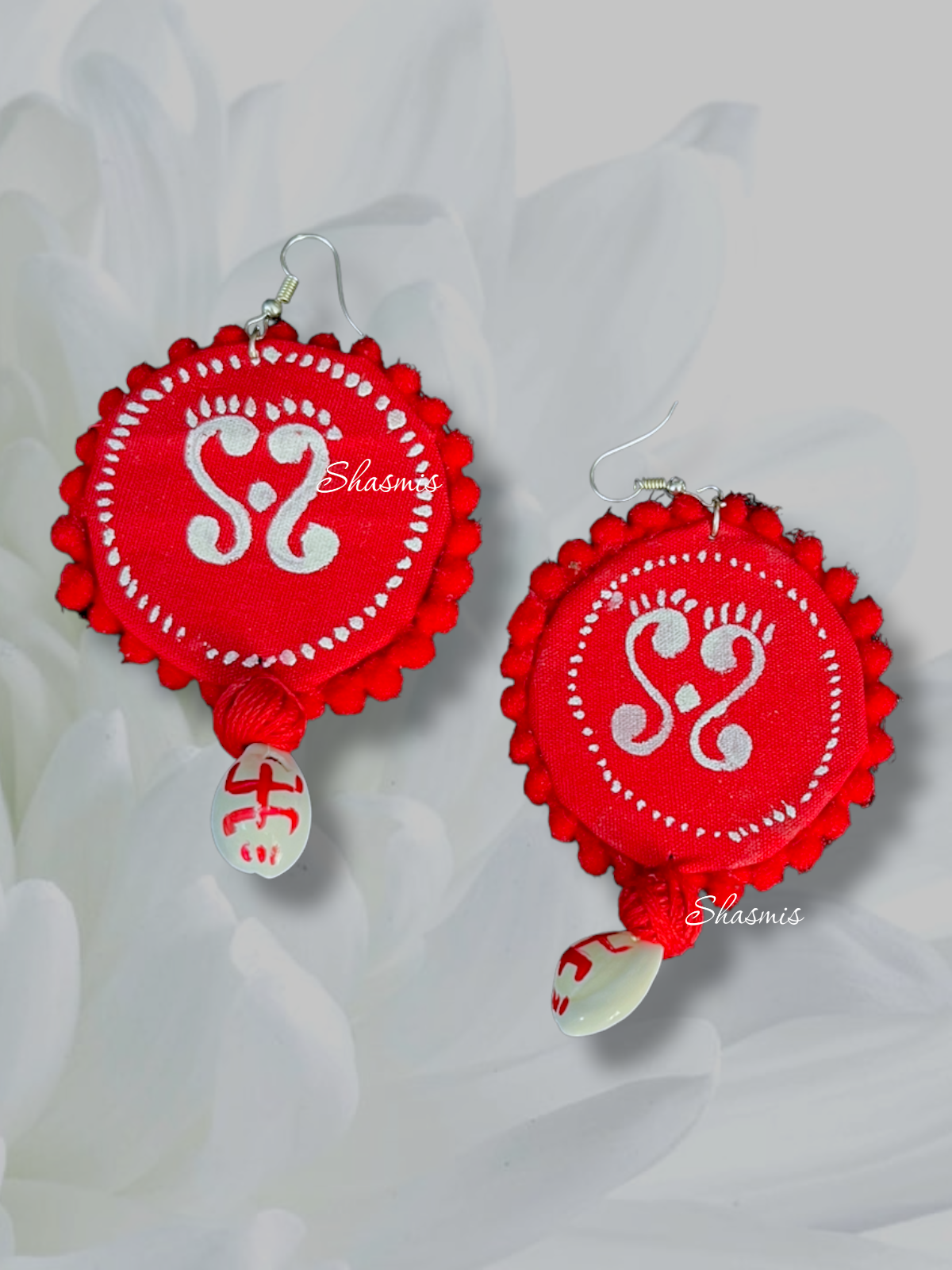 Red Color Fabric Necklace