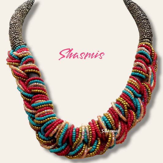 Multi Color Beads Fashion Necklace