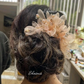 Peach Color Hair Brooch