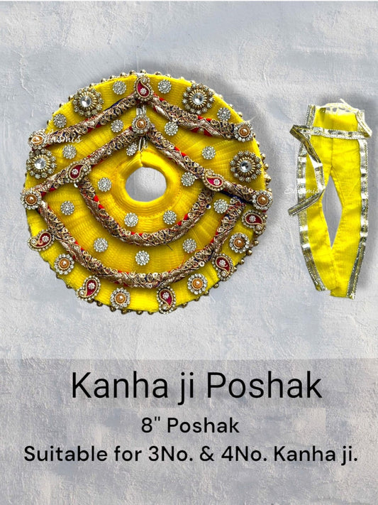 Yellow Color Kanha Ji Poshak