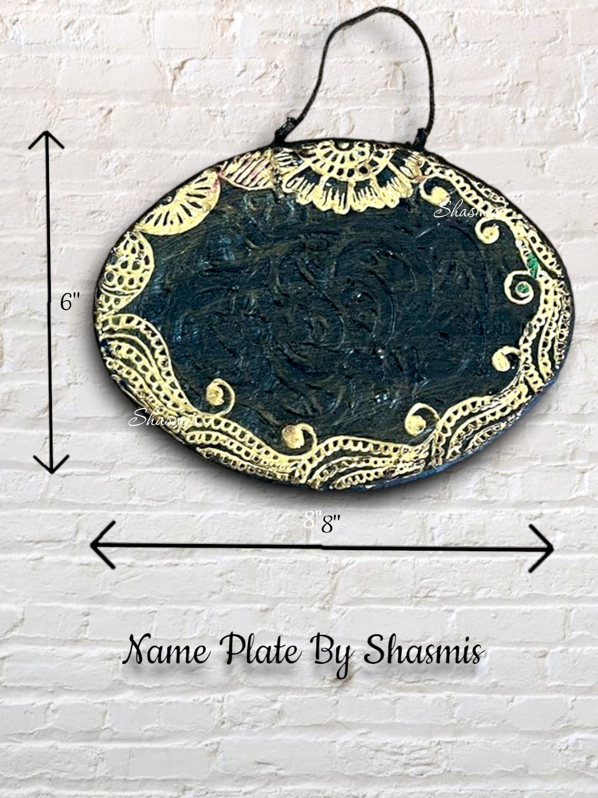 Oval Design Cord Board Nameplate