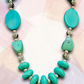 Sky Blue Color Beads Trendy Necklace