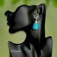 Sky Blue Color boho Trendy Necklace With Earrings