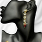 Maroon Color Long Layer Glass Kundan Necklace