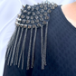 Shoulder Tassel Brooch, Pair