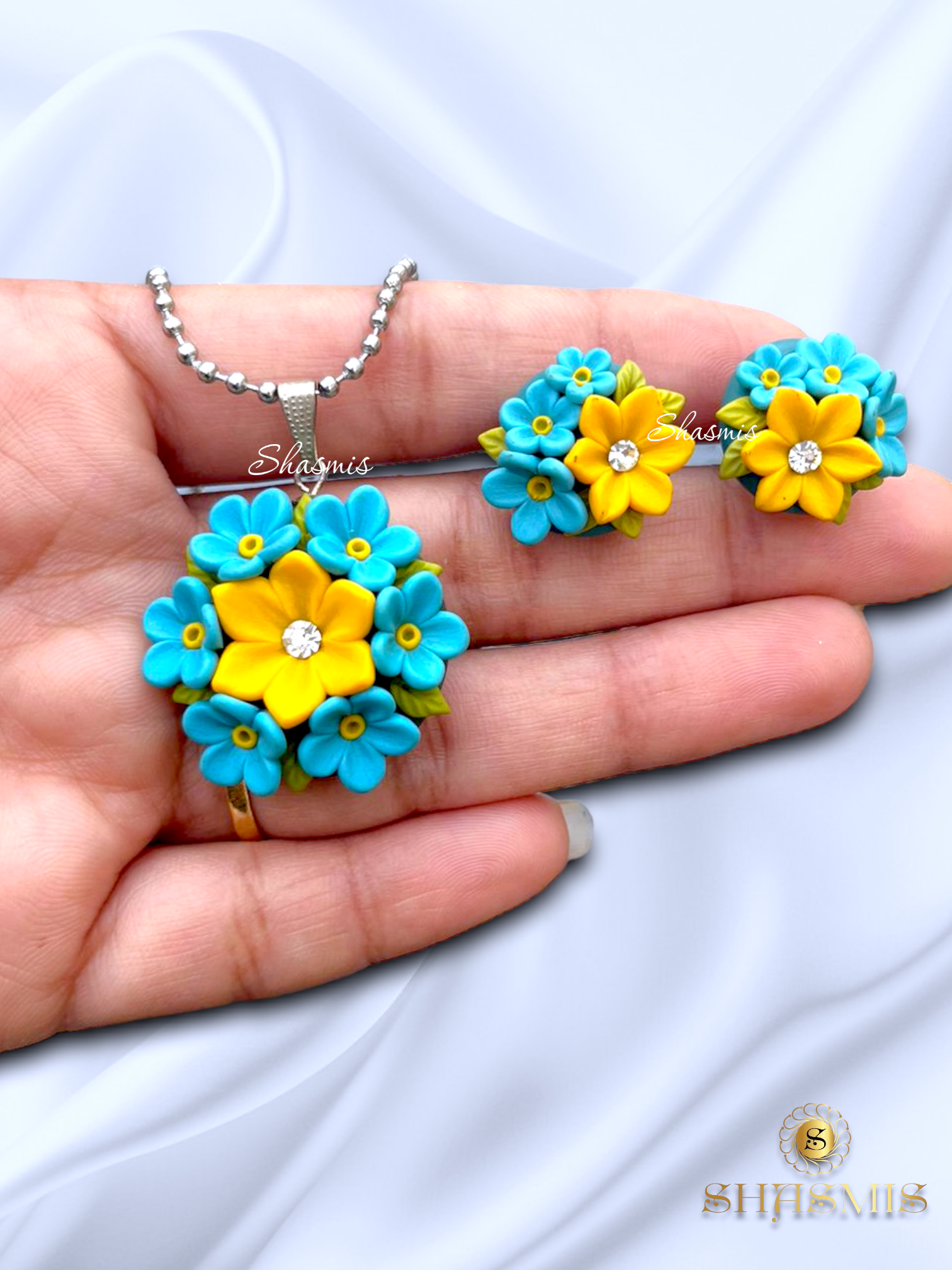 Polymer clay deals necklace