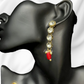 Red Color Beads Long Layer Glass Kundan Necklace