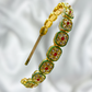 Red Stone Kundan Design Hair Band