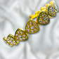 Kundan Design Gold Polish Hair Band