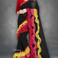 Ruffle Multi Color Georgette Saree
