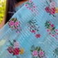Mint Color Georgette Sequence Saree