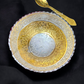 Silver And Golden Design Bowl Spoon For Giftable