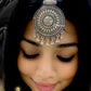 Oxidised Sun Design Silver Trendy Mangtika