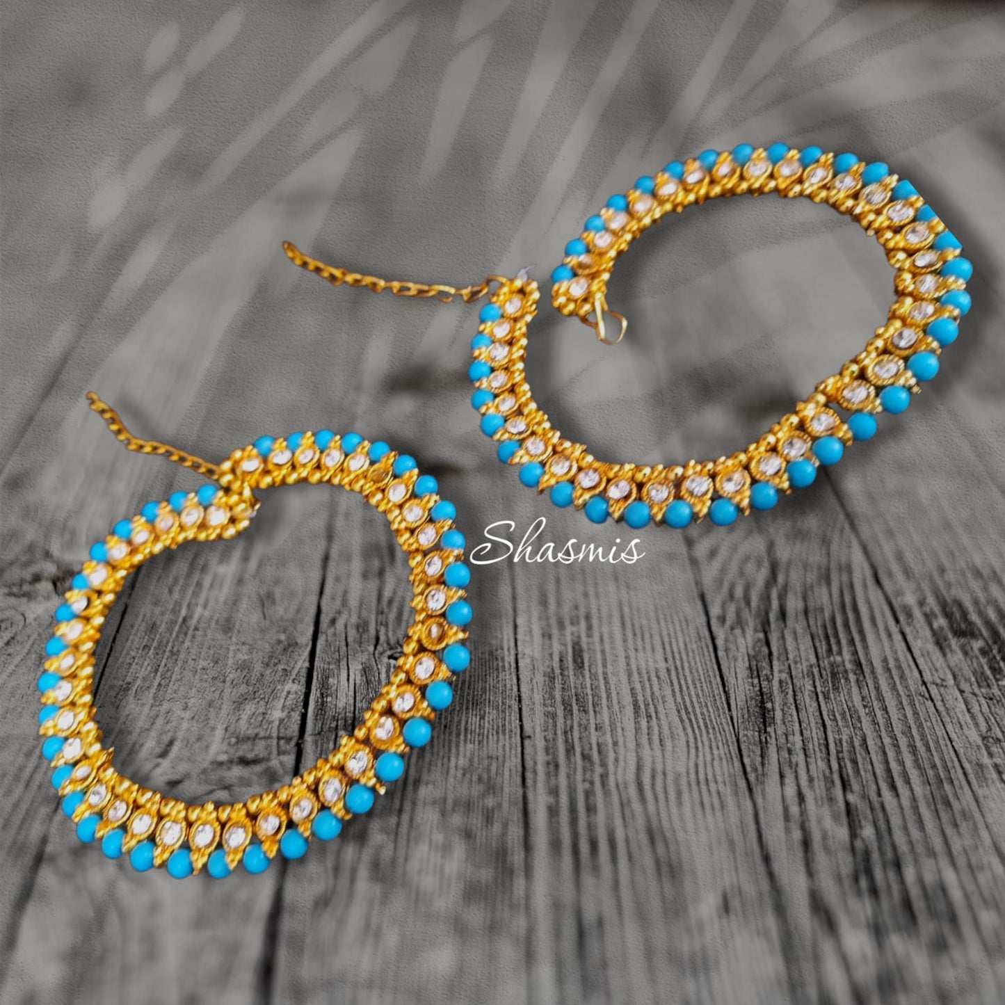 Kundan Beads Anklets