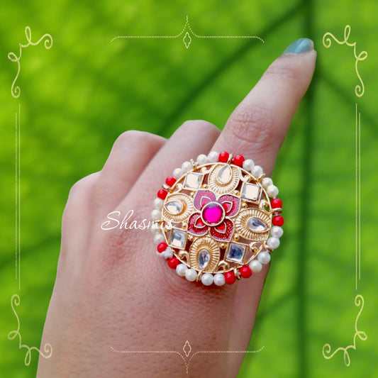 Kundan Gold Ring