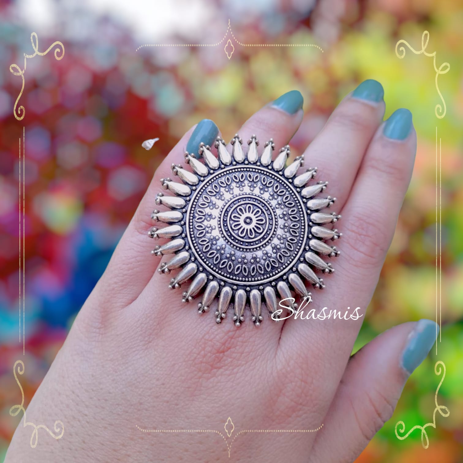 Oxidised Silver  Ring