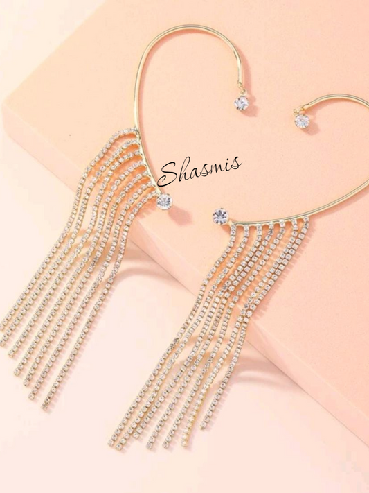Golden Diamond Earcuff