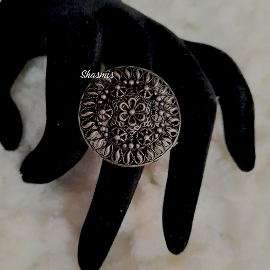 Net Silver Ring