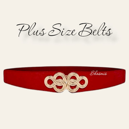 Red Colour Plus Size Belt