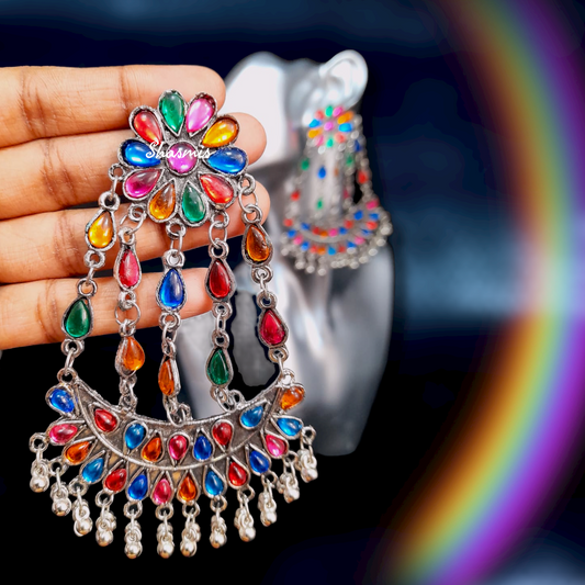 Multi Colour Drop Earrings