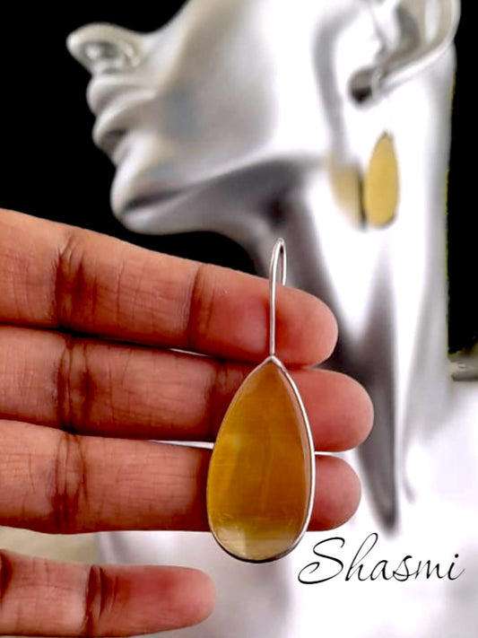Yellow Stone Earrings