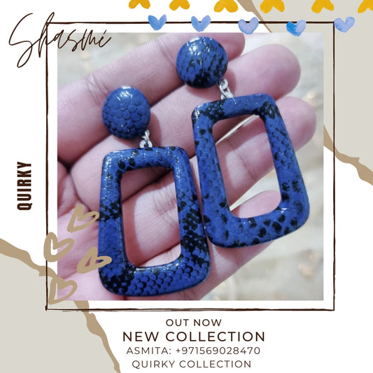 Blue Fashion Earrings