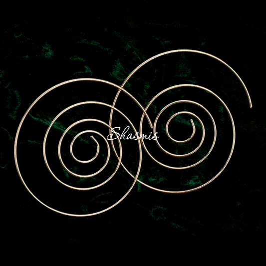 Golden Spiral Earrings