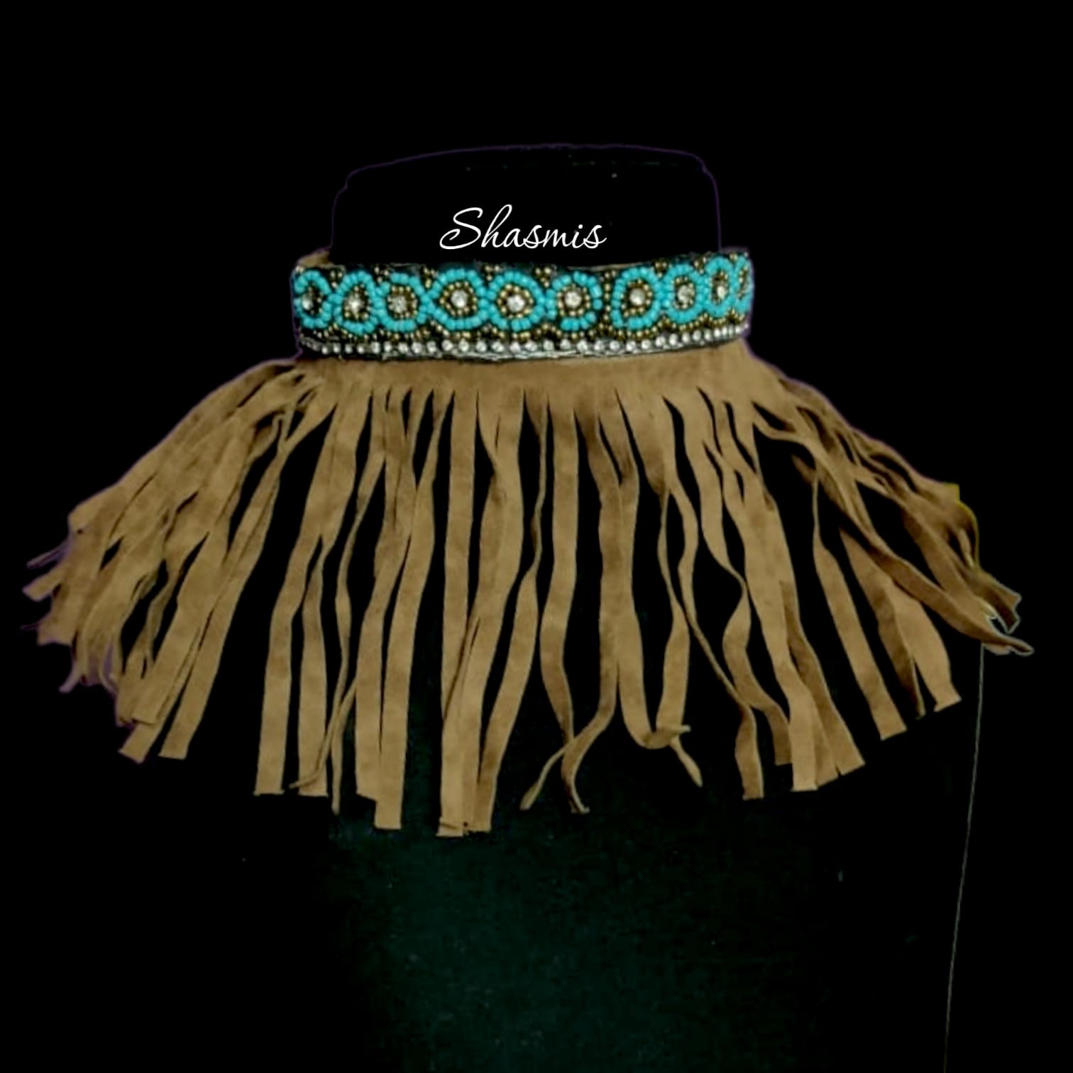 Leasther Fringe Necklace